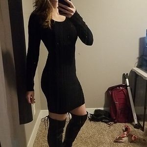 Small black sweater dress